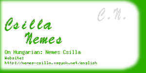 csilla nemes business card